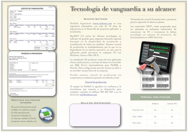 Control de producción SkyNET