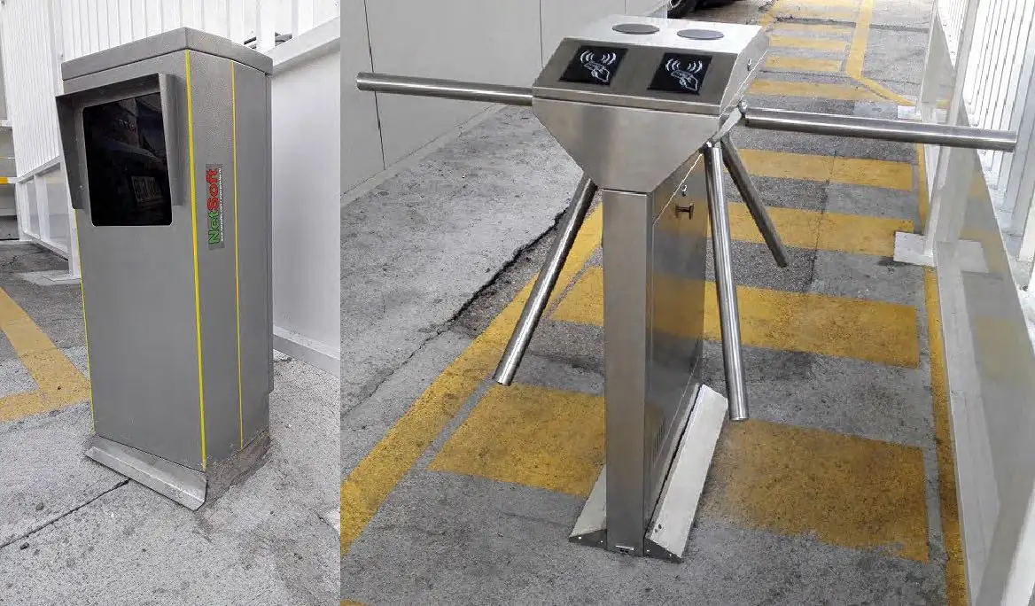 Reconocimiento de matrículas con torno - Montaje en exterior