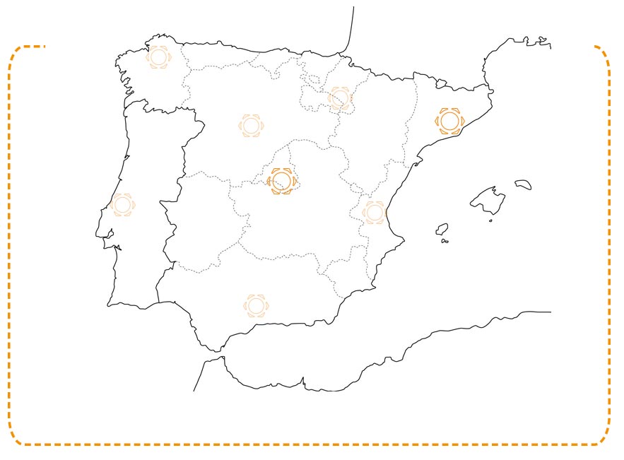 Oficinas en Barcelona, Madrid y León